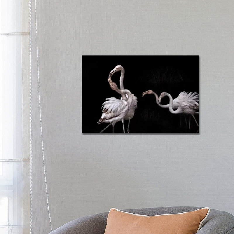 Tango And Flamingos 1 Piece Wrapped Canvas Wall Art, 66.04 cm H x 45.72 cm W x 3.175 cm D