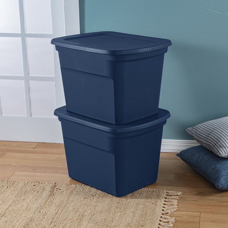 Bac de rangement en plastique Stérilite, Bleu marine