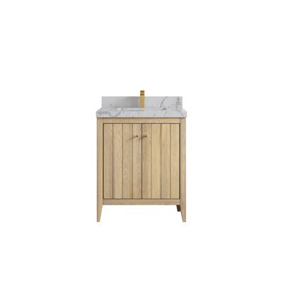 30 po. X P 22 po D Meuble-lavabo simple avec 2 po Quartz