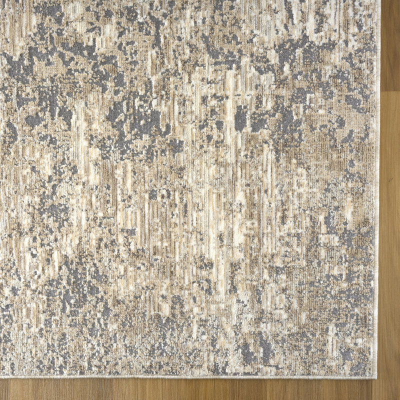 Hemingford Area Rug in Gray, Beige/Gray, Rectangle 7'9" x 10'