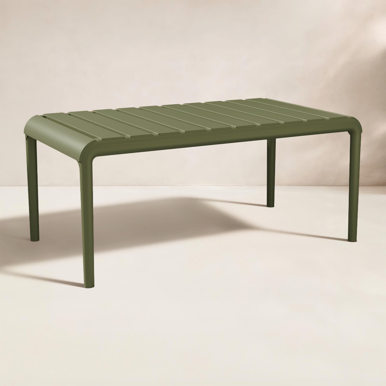 Ruta 35 " Patio Table, Olive Green