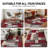 Allyne Geometric Red/Gray Non-Slip Rubberback Area Rug-1089645541