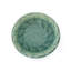 Élégant bain d'oiseaux en céramique pour l'extérieur 20,5 po avec motif de feuilles, vert jade-115818074-115818072