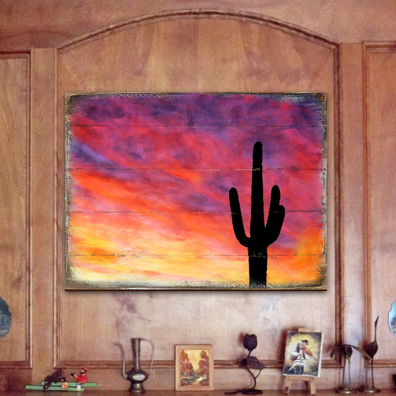 Bloc de bois cactus Schenk, H 12 po x l 18 po x P 1 po