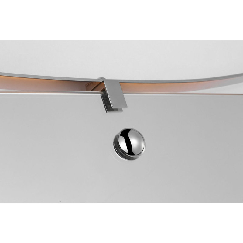 Barnes 27" Backlit Mirror, Polished Nickel
