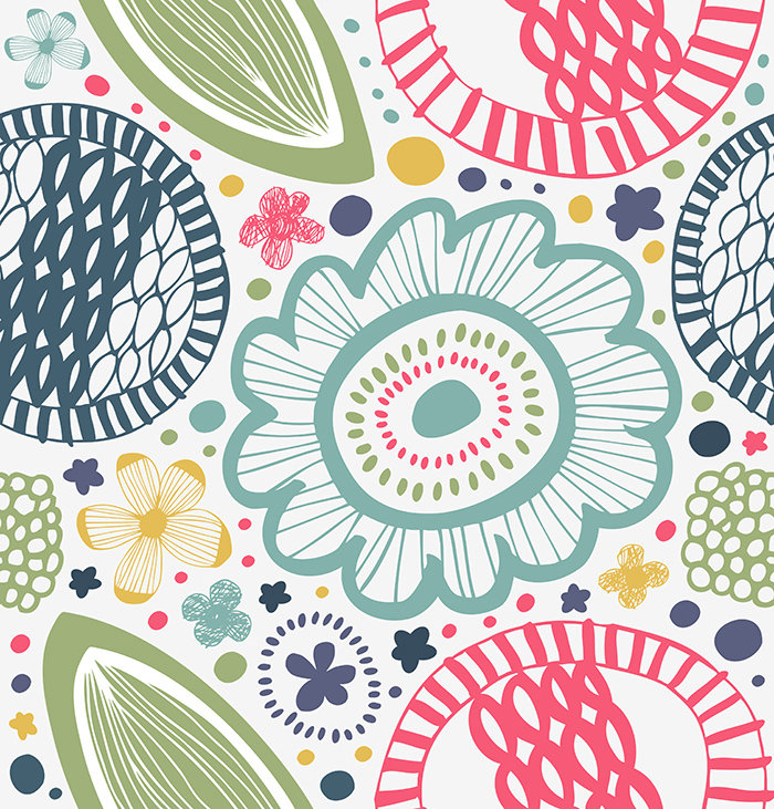 Amariona Floral Wallpaper, 250 x 250cm