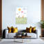 Happy Friends Bubble Play Playful Whimsical Abstract Daisy Rabbit Nature Spring Wall Art Print by Xuan Thai - Wrapped Canvas Print-49480569