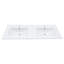 Plateau de meuble-lavabo rectangulaire en céramique blanc 48 po x 19 po avec trop-plein et trou pour robinet (plateau seulement)