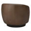 Fauteuil demi-tonneau en cuir Marcy Geniue-1406499531