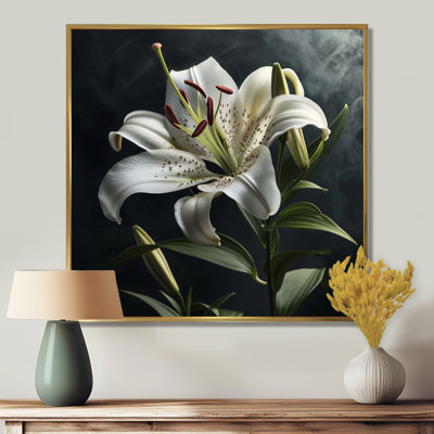 Close Up Of White Lily Flower - Lily Wall Art
