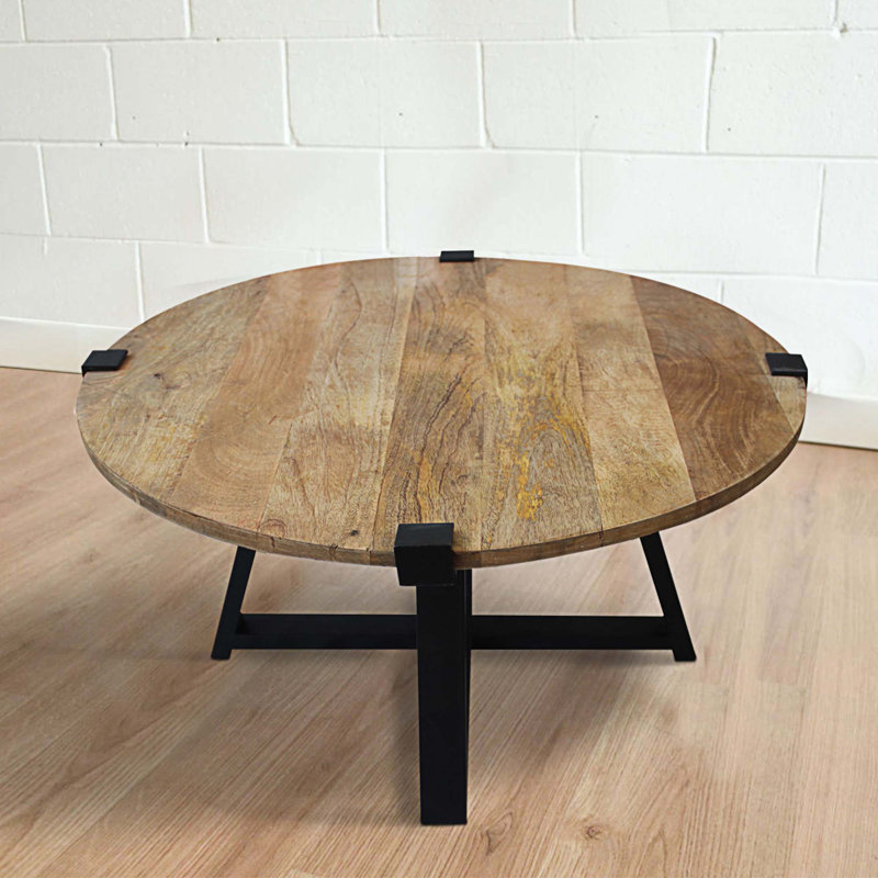 Solid Wood Top Coffee Table