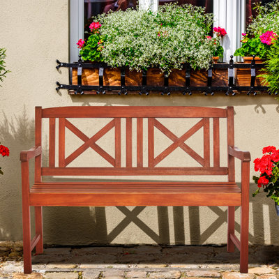 Banc de jardin en bois massif Ryeisha