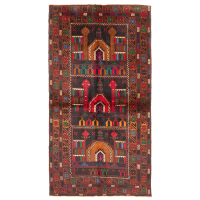 Reva Black Rug 3'4" x 6'5"