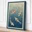 Koi in Ripples Japandi - Wrapped Canvas-1205592417-1205592424