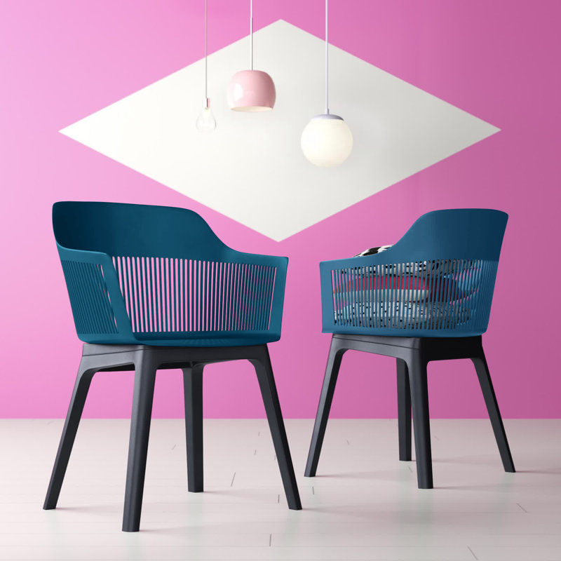 Milette 17.72'' H Armchair, Blue