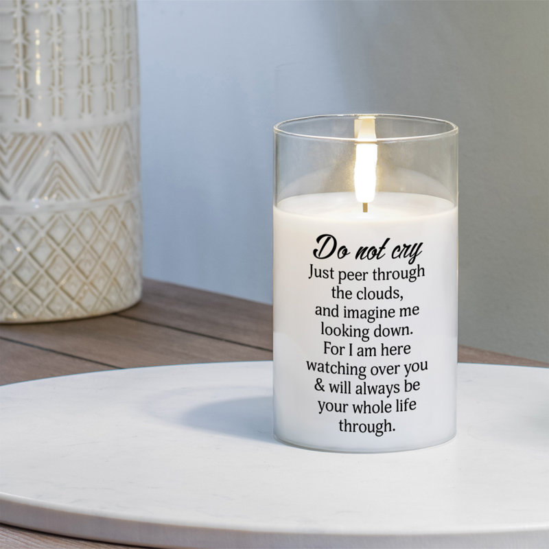 Bougie DEL «Do Not Cry Just»