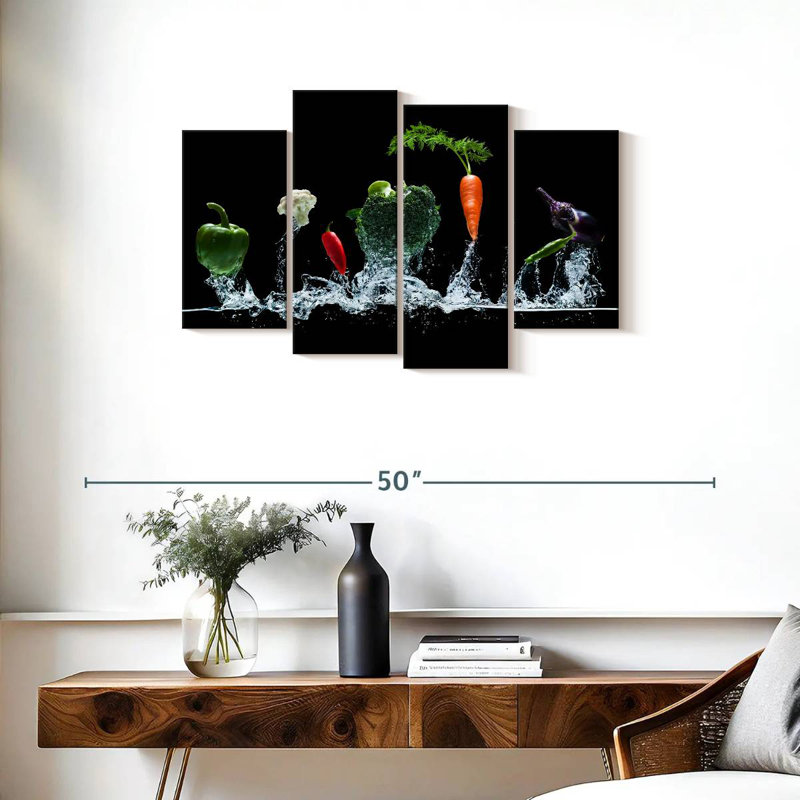 Yarlin Vegetables Splash, 32" H x 52" W