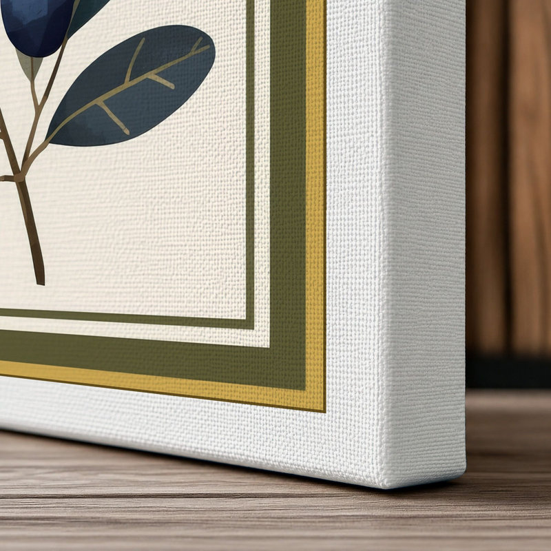 Botanica with Berries Botanical - Wrapped Canvas, 18x12 - 45.7 x 30.5 cm, White Border