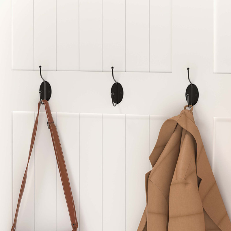 Entryway Bench with Standing Coat Rack, Hall Tree with Shoe Storage Bench, Entryway Organizer with 5 Hooks, White