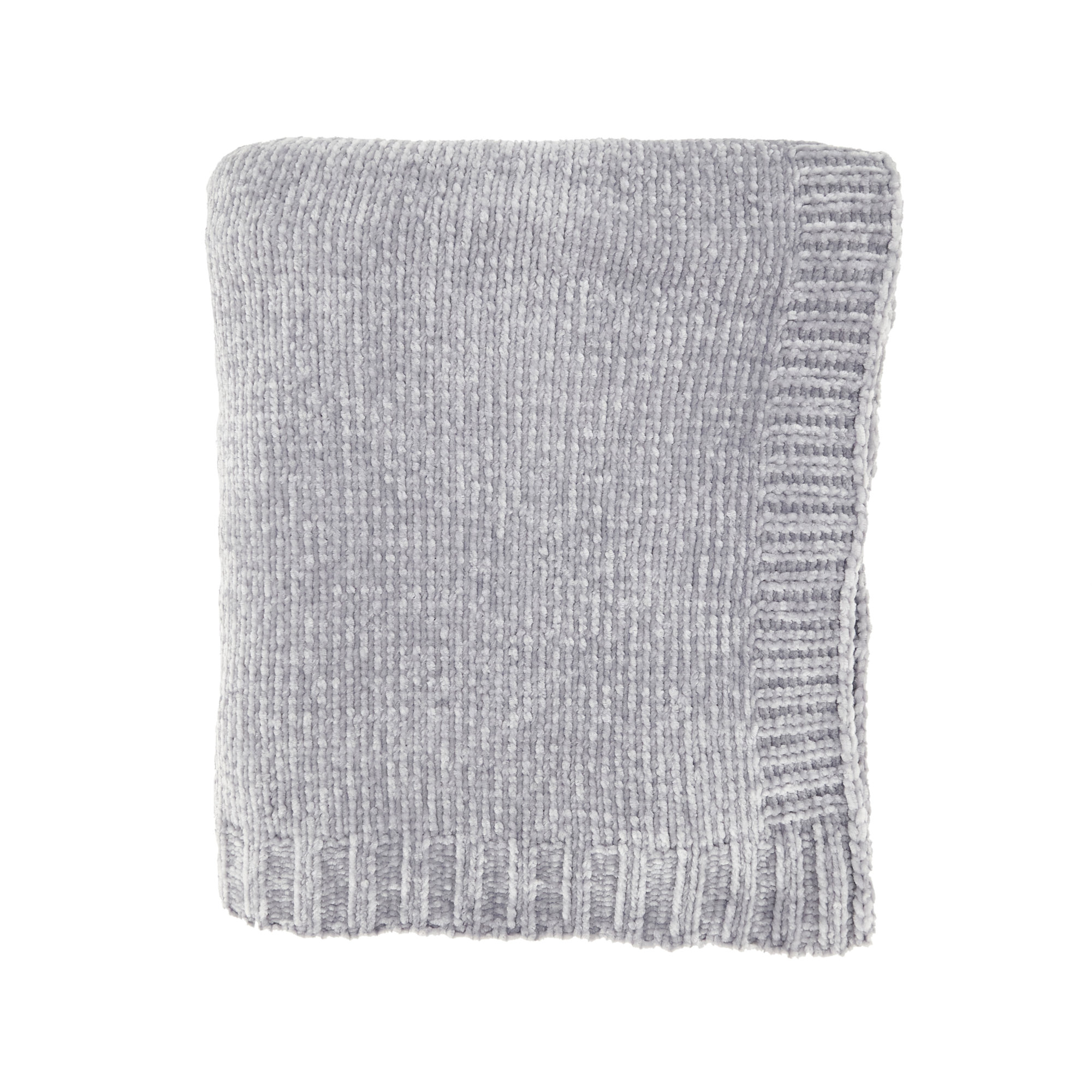 Warmth of Knit Throw, Gray