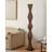 Twisted Rhombus Textured Solid Wood Floor Sculpture With Flat Base