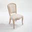 Chaise rembourrée avec pieds en bois