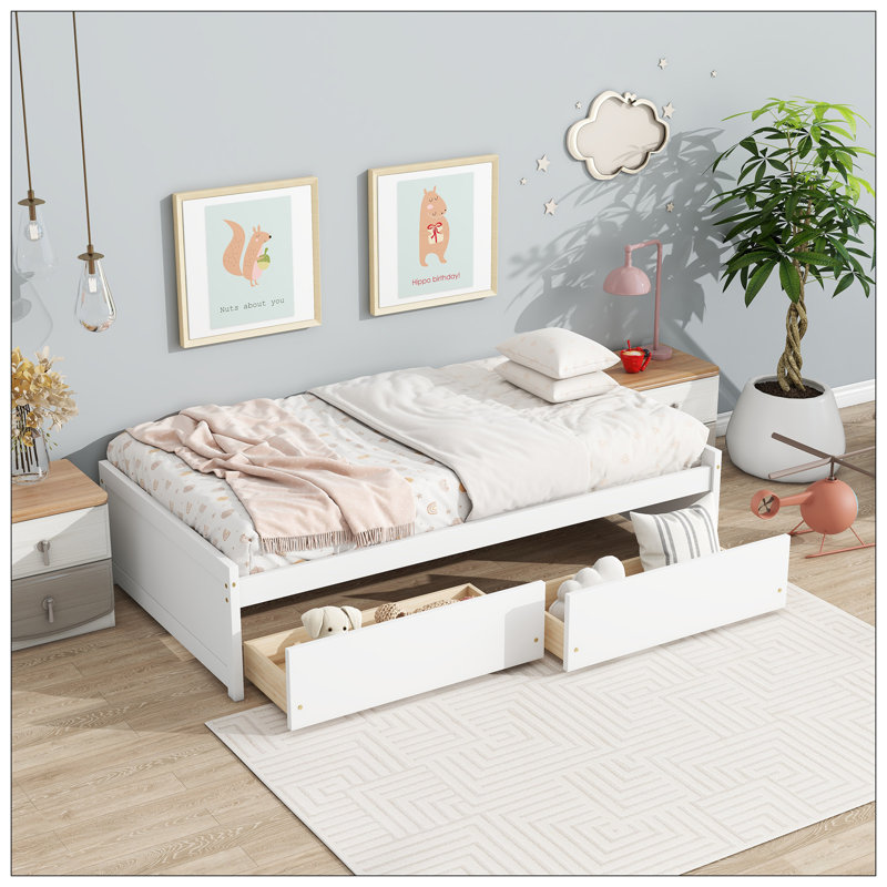 Lit pour chambre à coucher, Blanc