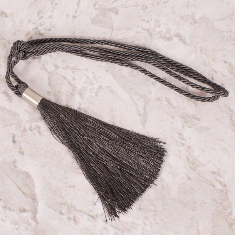 Mallen Fabric 10cm Curtain Tieback, Steel
