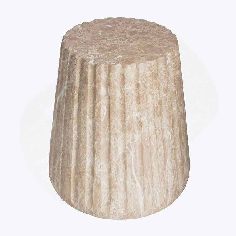 Table d'appoint d'extérieur Cleme, Doré