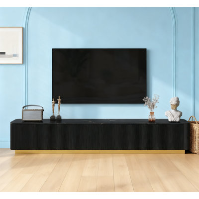 Luxury Fluted TV Stand for TVs Up to 85"