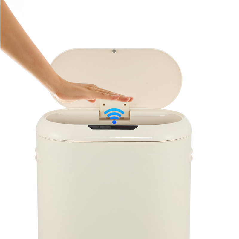 Robo Kitchen Trash Can - 13.2 Gallons, Limestone Beige