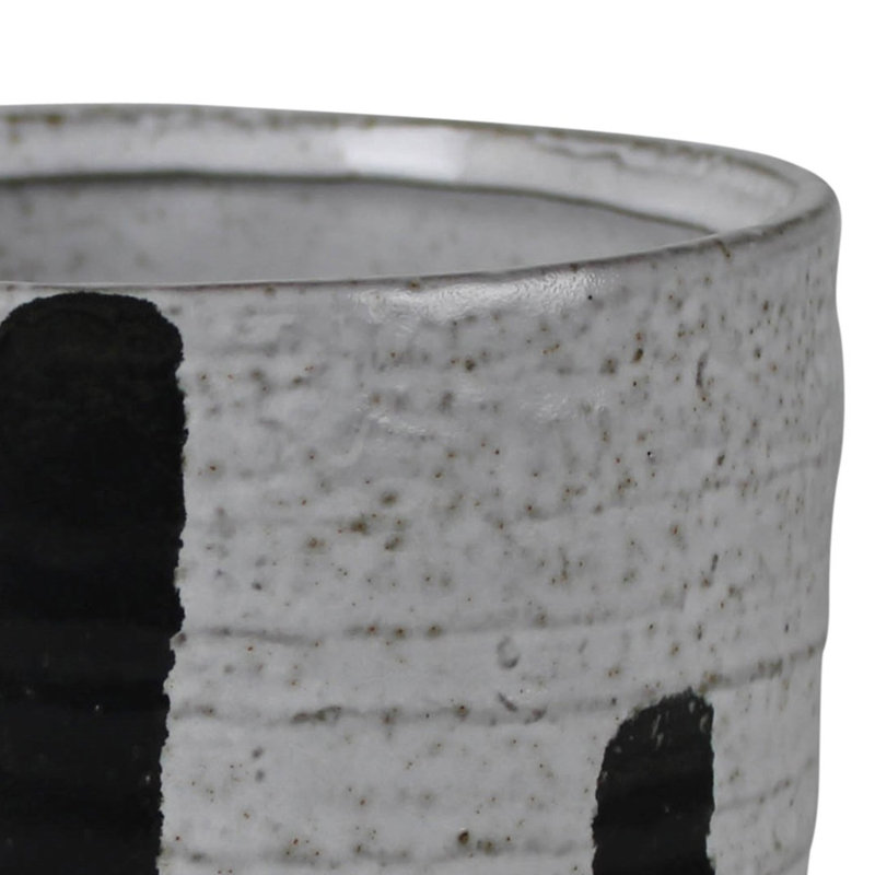 Ilithya Vertical Stripes Cachepot, 7" H x 6.5" W x 6.5" D