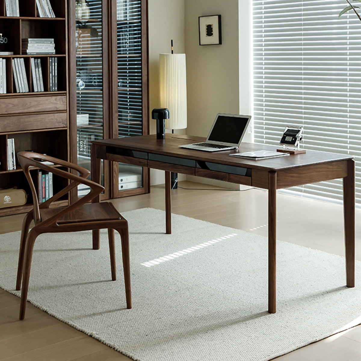 Feel High Pillows Solid Wood Writing Desk Office Set with Chair ...