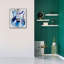  «Electric Blues 4» par Annie Warren, art mural sur toile, 26 po x 30 po