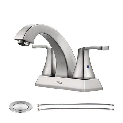 Centerset 2-Handle Bathroom Faucet with Drain Assembly
