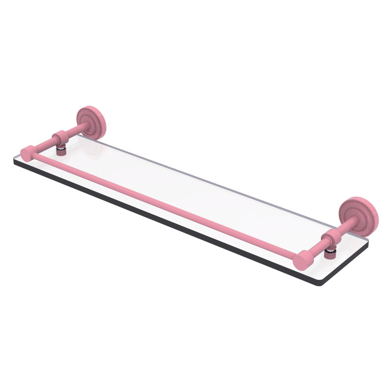 Tablette flottante Dottingham, H 3 po x l 22 po x P 5 po, Rose