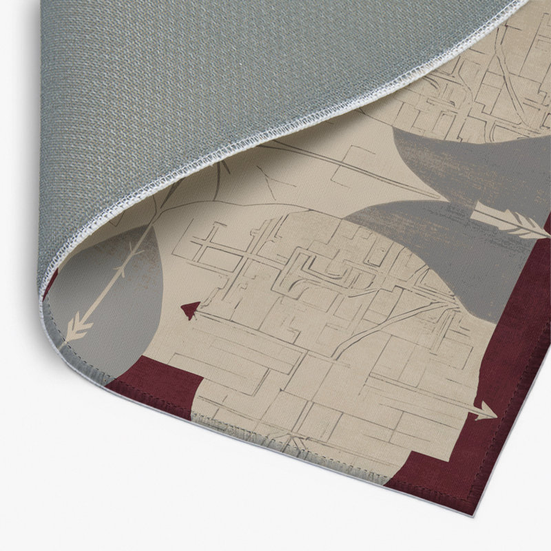 Elegant Fractures Indoor And Outdoor Area Rug, Rectangle 2' x 3'