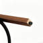 Ensemble de 3 tabourets de bar pivotants de style moderne Mid-Century avec dossier en canne, structure en bois de noyer et siège pivotant à 360 °-1868808100-1868808106