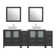 Karson 84'' Double Bathroom Vanity with Engineered Marble Top with Mirror