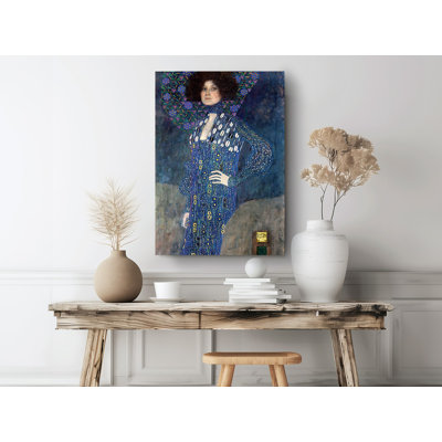 Reproduction d'art sur toile, Portrait of Emilie Floge par Gustav Klimt