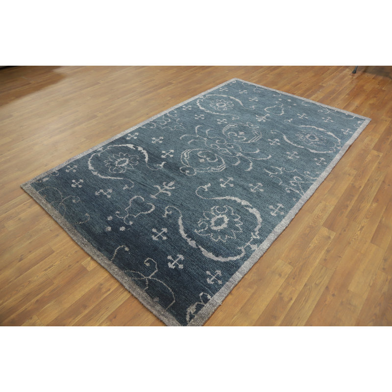 Tapis de salon moderne et abstrait 5 x 8