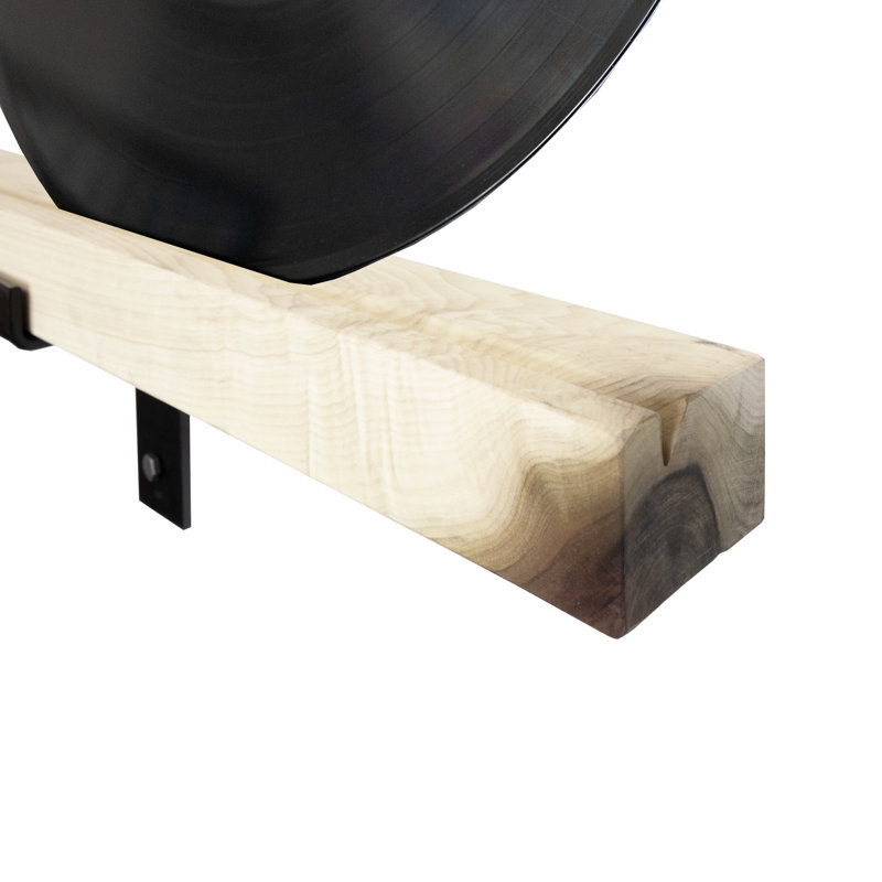 Rayne Record Display Shelves, 34x3x2, Raw