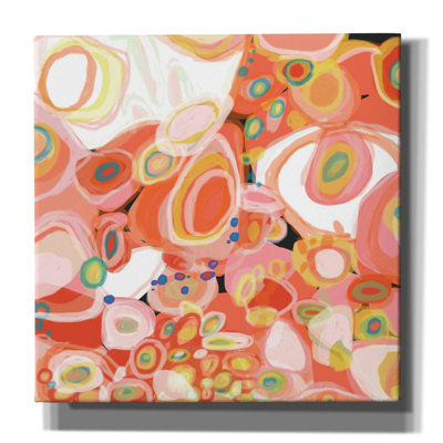 "Epic Graffiti" Watermelon Cocktail "par Jan Weiss, art mural sur toile, 26 po x 26 po