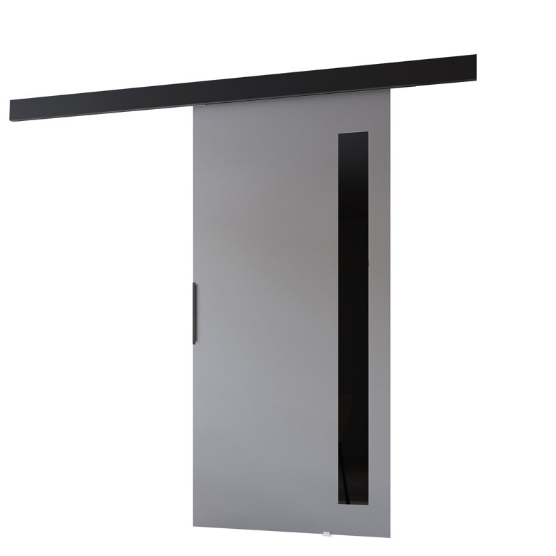 Sliding Door Prim G, Interior Door, 106cm x 205cm, Grey/Black