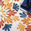 Espace intérieur / extérieur floral Fuhr orange / beige / bleu-221579675