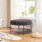 30.9 Upholstered Round Ottoman Coffee Table Foot Rest With Metal Legs-1398779582