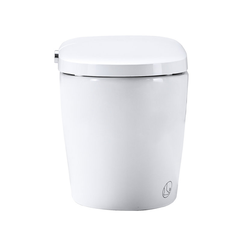 Self-Cleaning Nozzle Smart Toilet, Warm Air Drying, Side Knob Control. Ceramic, 15.59In Width, 100.31Lb Package Weight, Night , Heated Seat Flush. White 18.98In Height, Weight