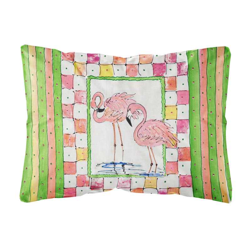 Flamingo Indoor/Outdoor Throw Pillow
