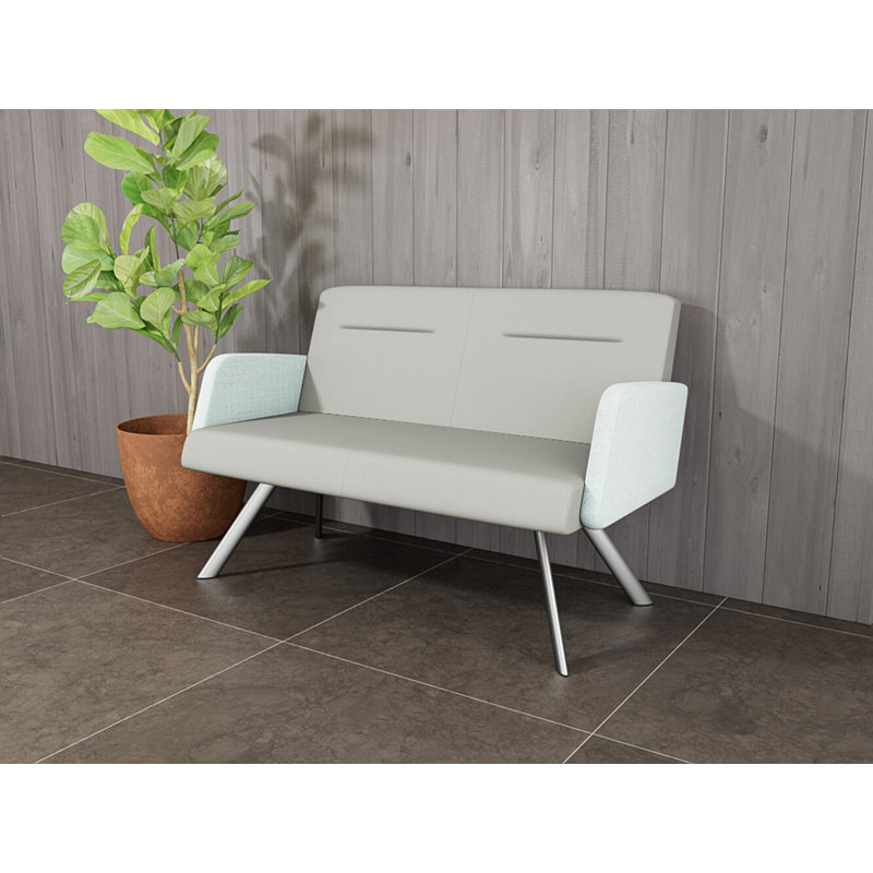 Causeuse Willow, Argent argent, Patriot Plus colombe / écume de mer chambray, Yes