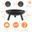 Hoy Round Steel Wood Burning Smokeless Fire Bowls-1238634277